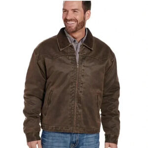 ZIP FRONT JACKET W/ CORD COLLAR & CONCEALED CARRY
POCKET